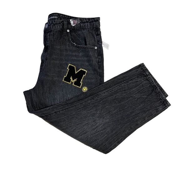 No Boundaries Women’s High Rise Patchwork Jeans Black Size 21 NWT - Picture 8 of 11